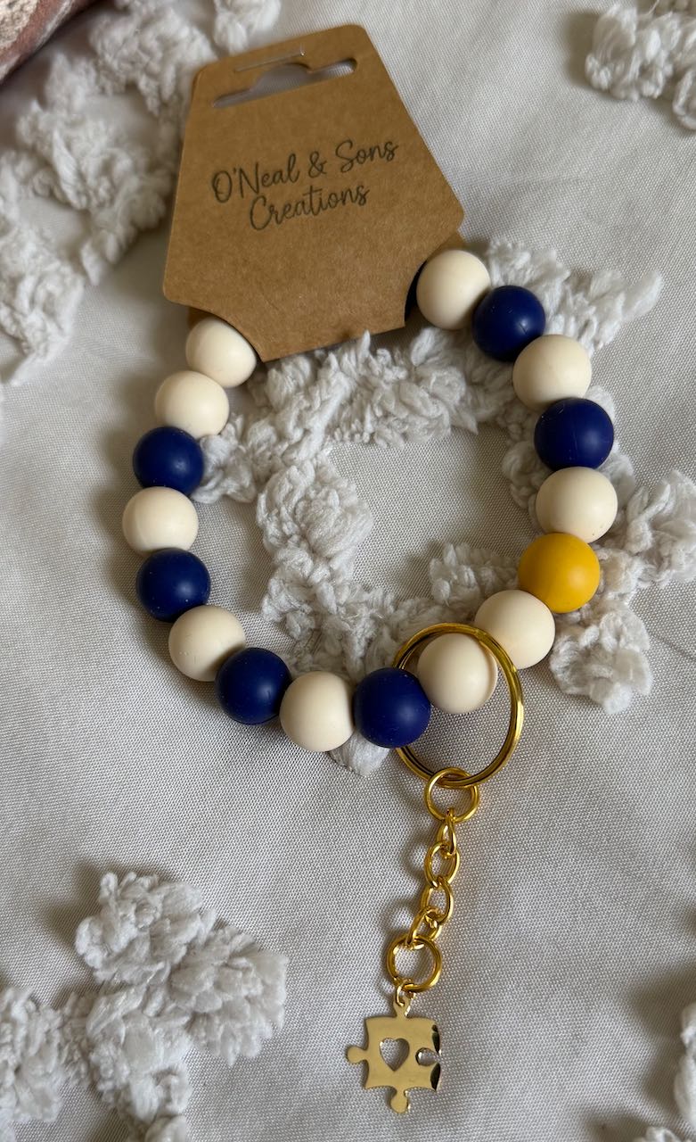 Anchor Line Wristlet Keychain