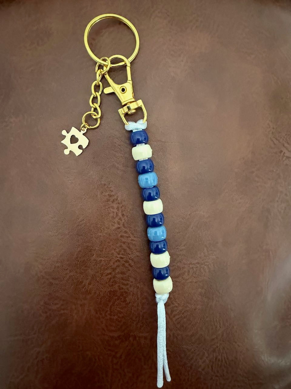 Cornerstone Line | Handmade Beaded Keychain
