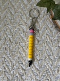 Back to School Pencil Keychain