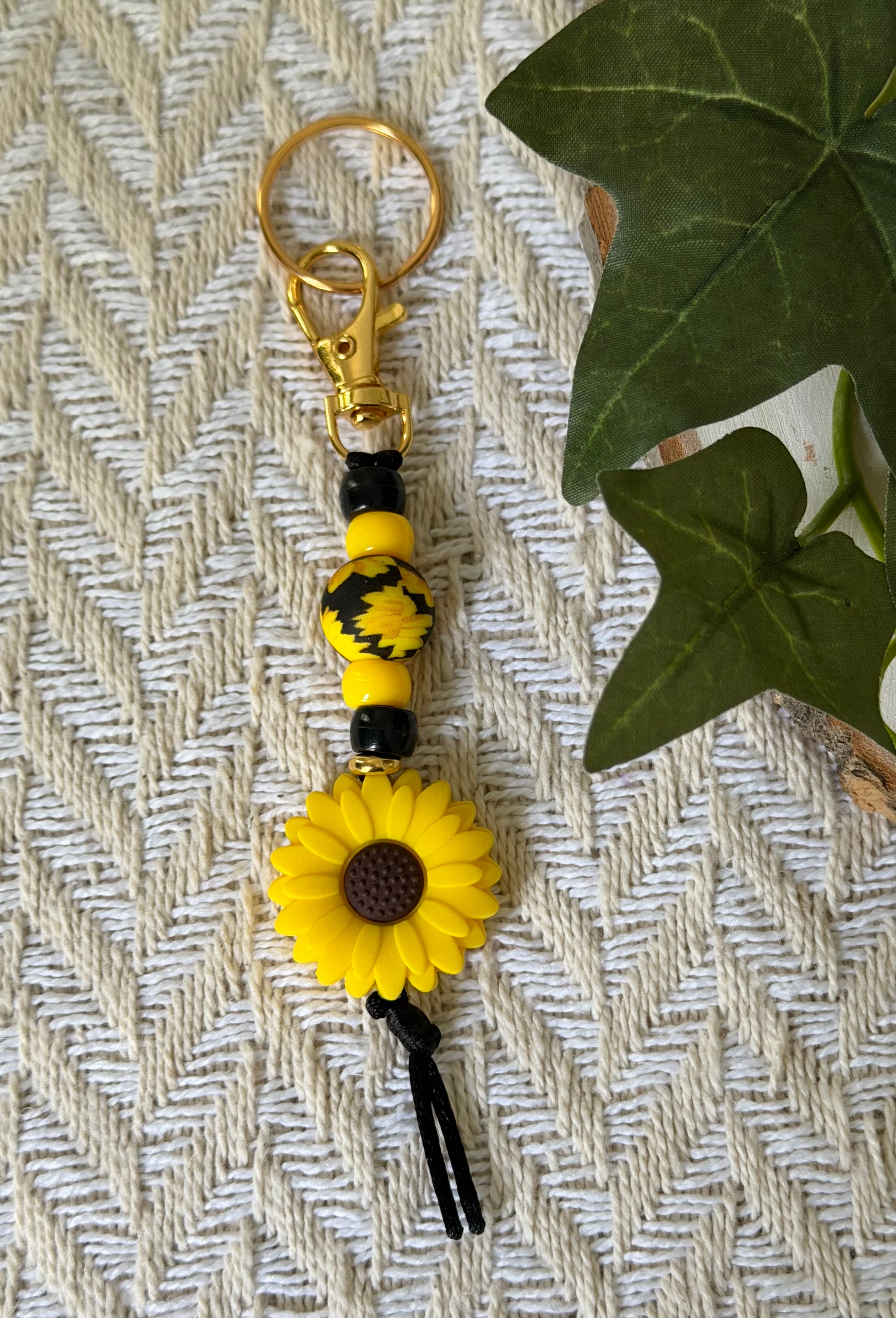 Golden Blooms Keychain