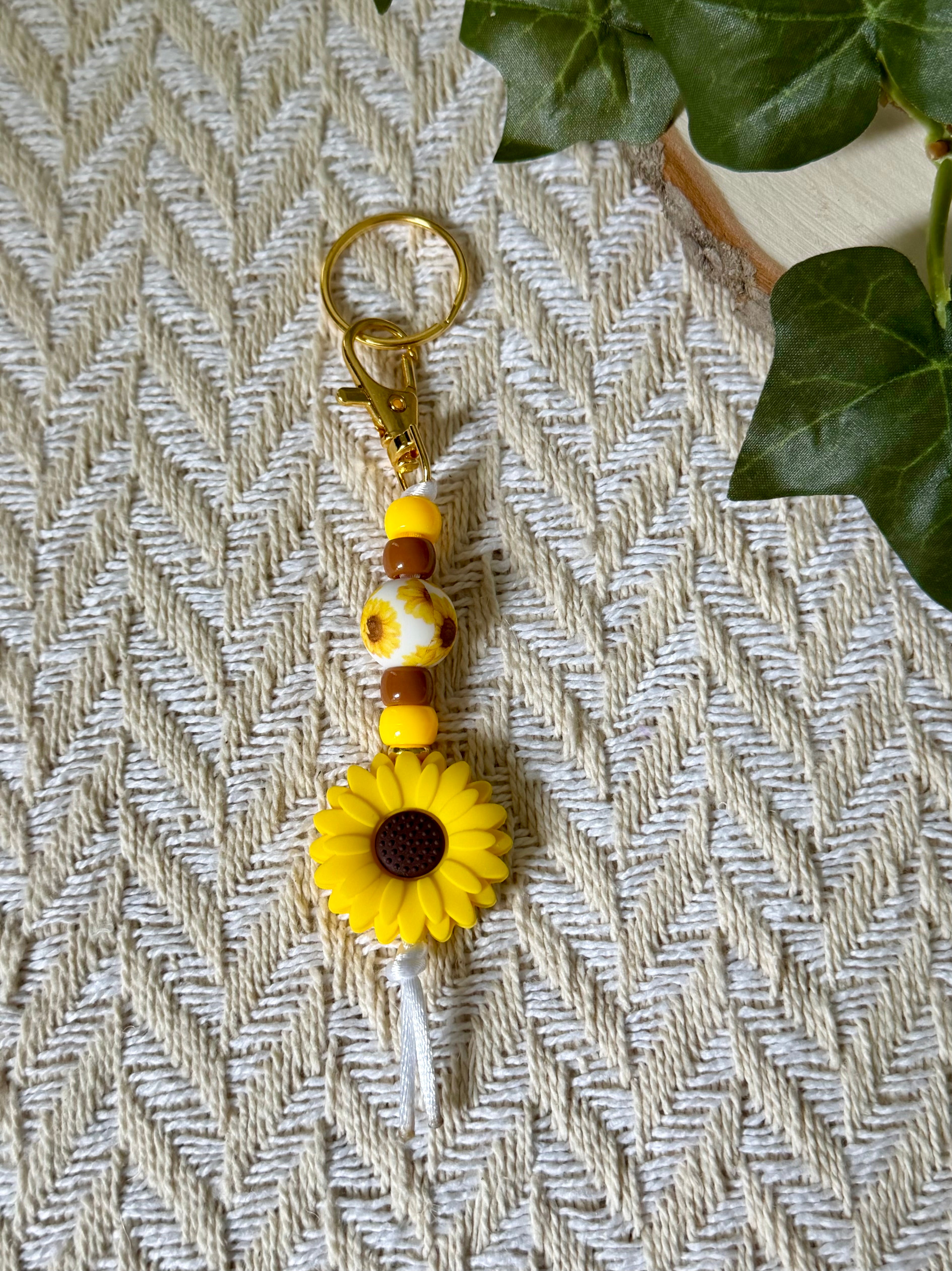 Golden Blooms Keychain