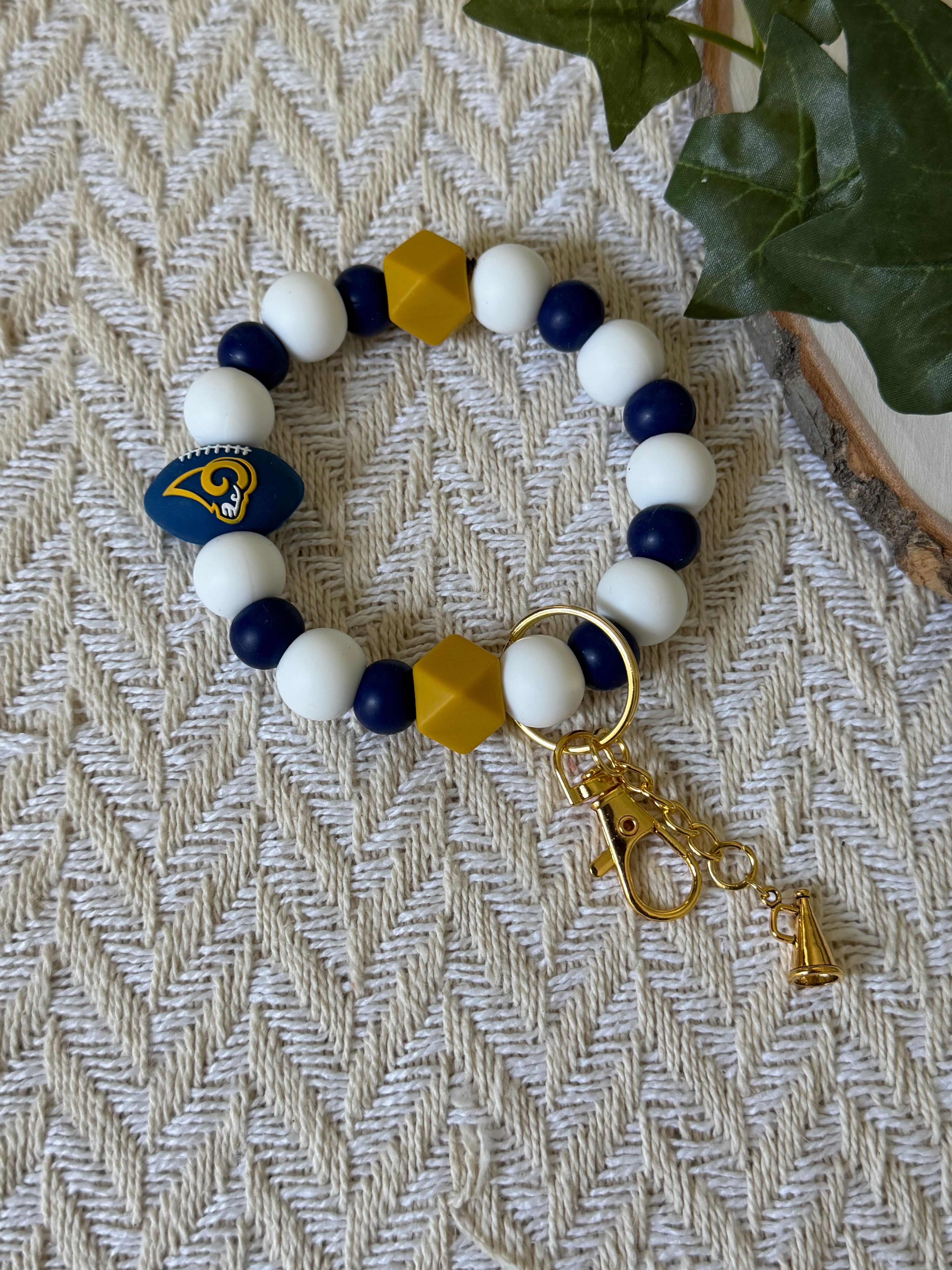 Los Angeles RAMS Wristlet Keychain