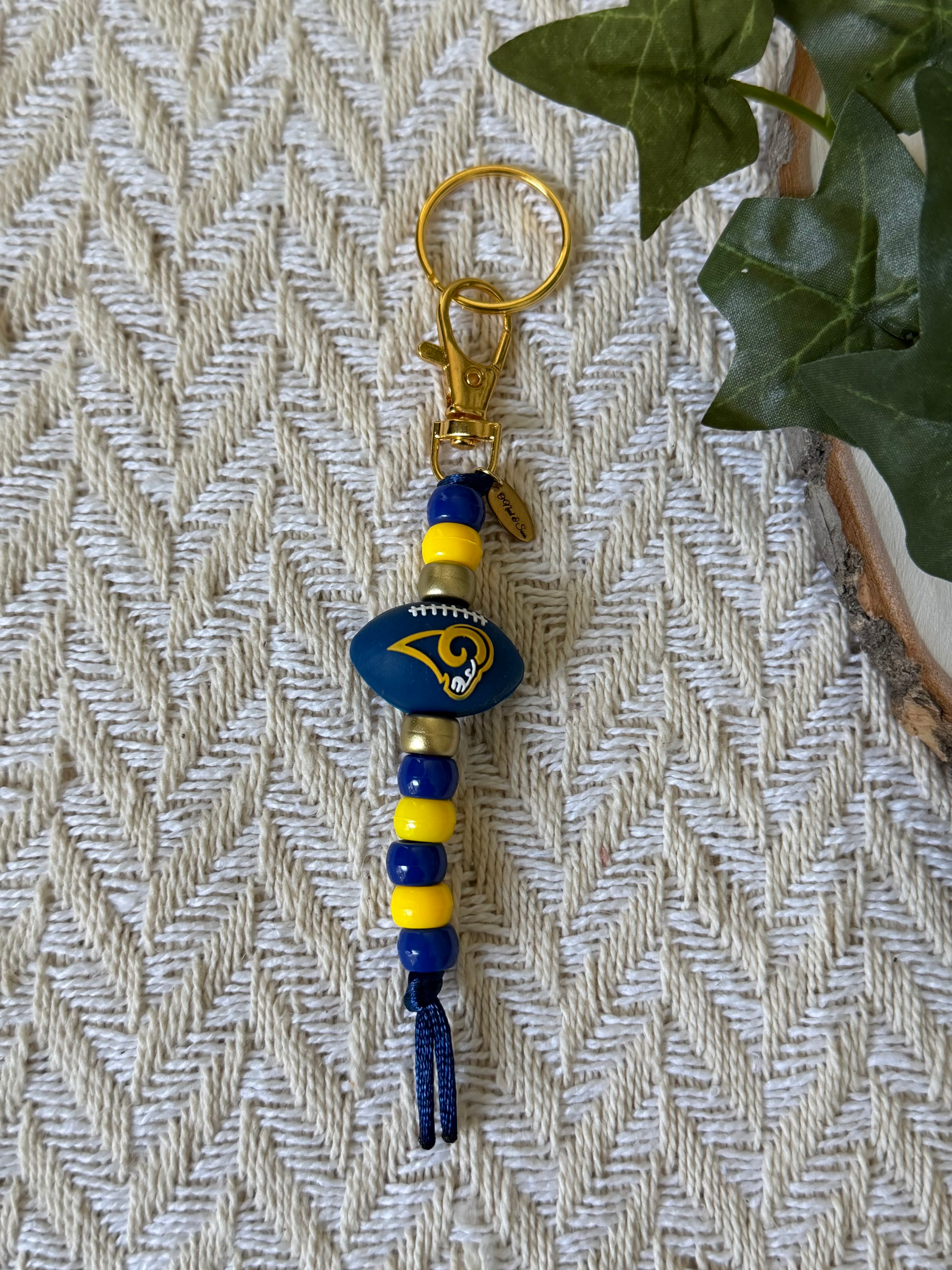 Los Angeles RAMS Football Keychains