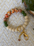 Autumn Spice Soirée Wristlet Keychain
