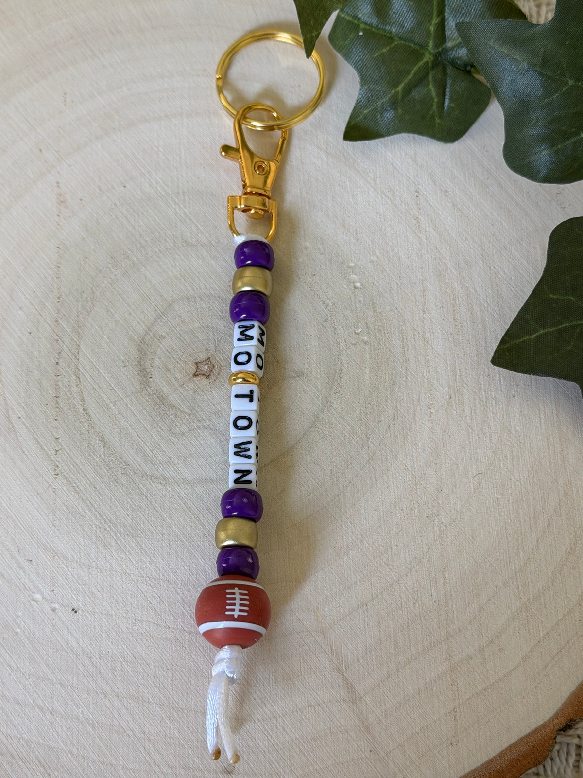 Mo Town Football Keychain