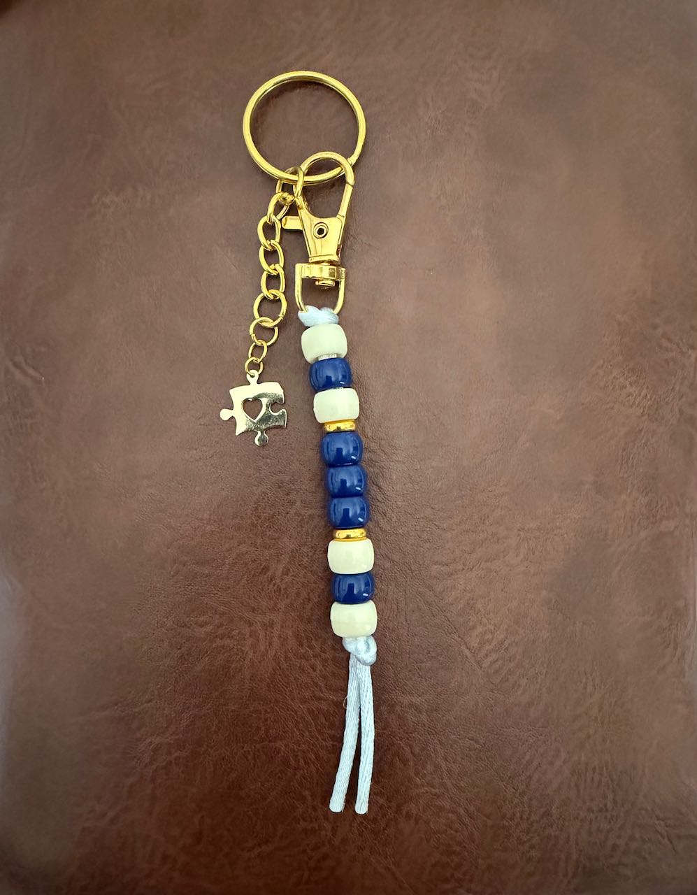 Logo Line | Handmade Beaded Keychain