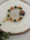Patriotic Sunflower Wristlet Keychain-Prairie